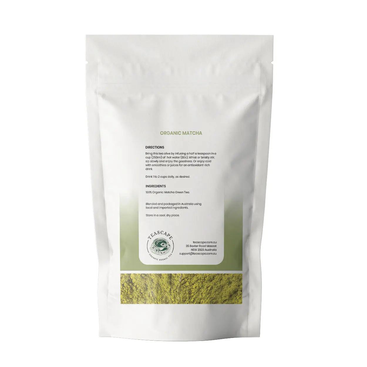Organic Matcha - Green Tea Powder Teascape