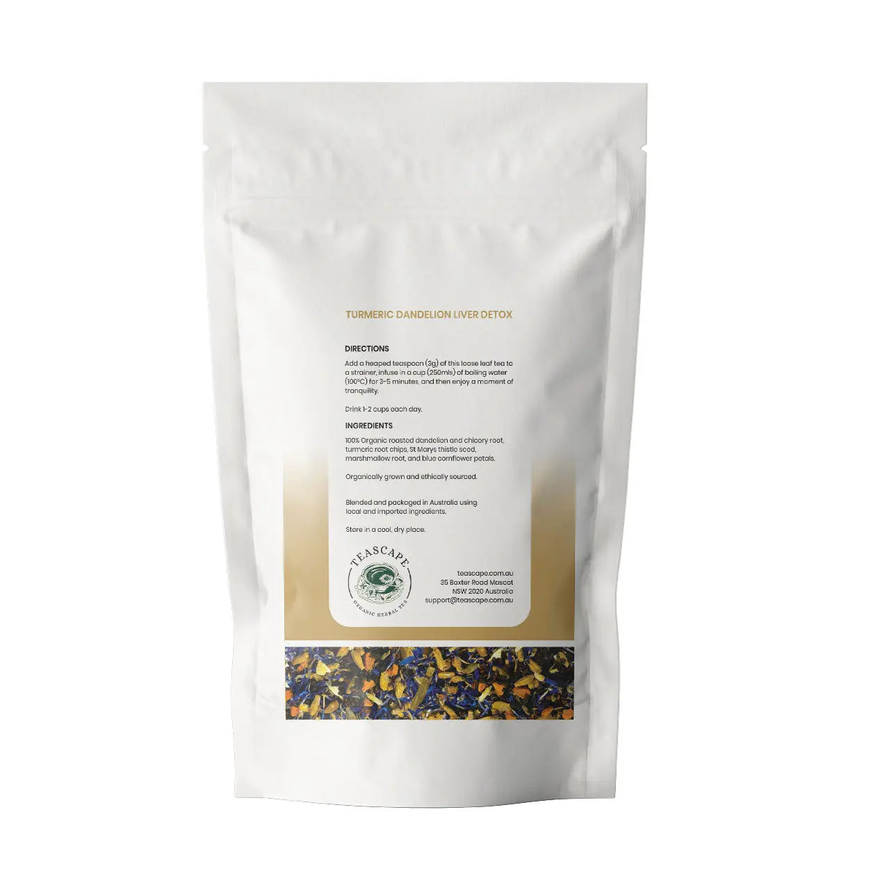 Turmeric Dandelion Liver Detox Tea Teascape